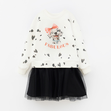 Платье черное «Щенячья история»