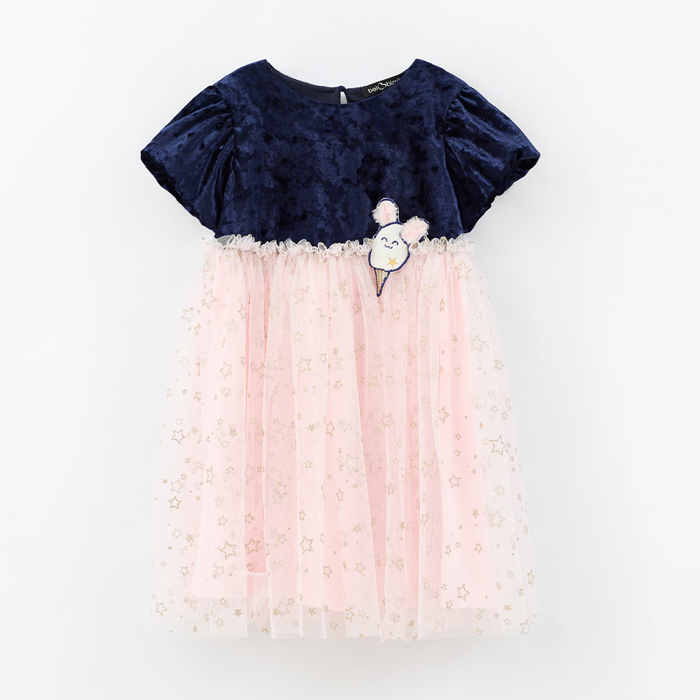 Платье синее «Звёздный зайчик»