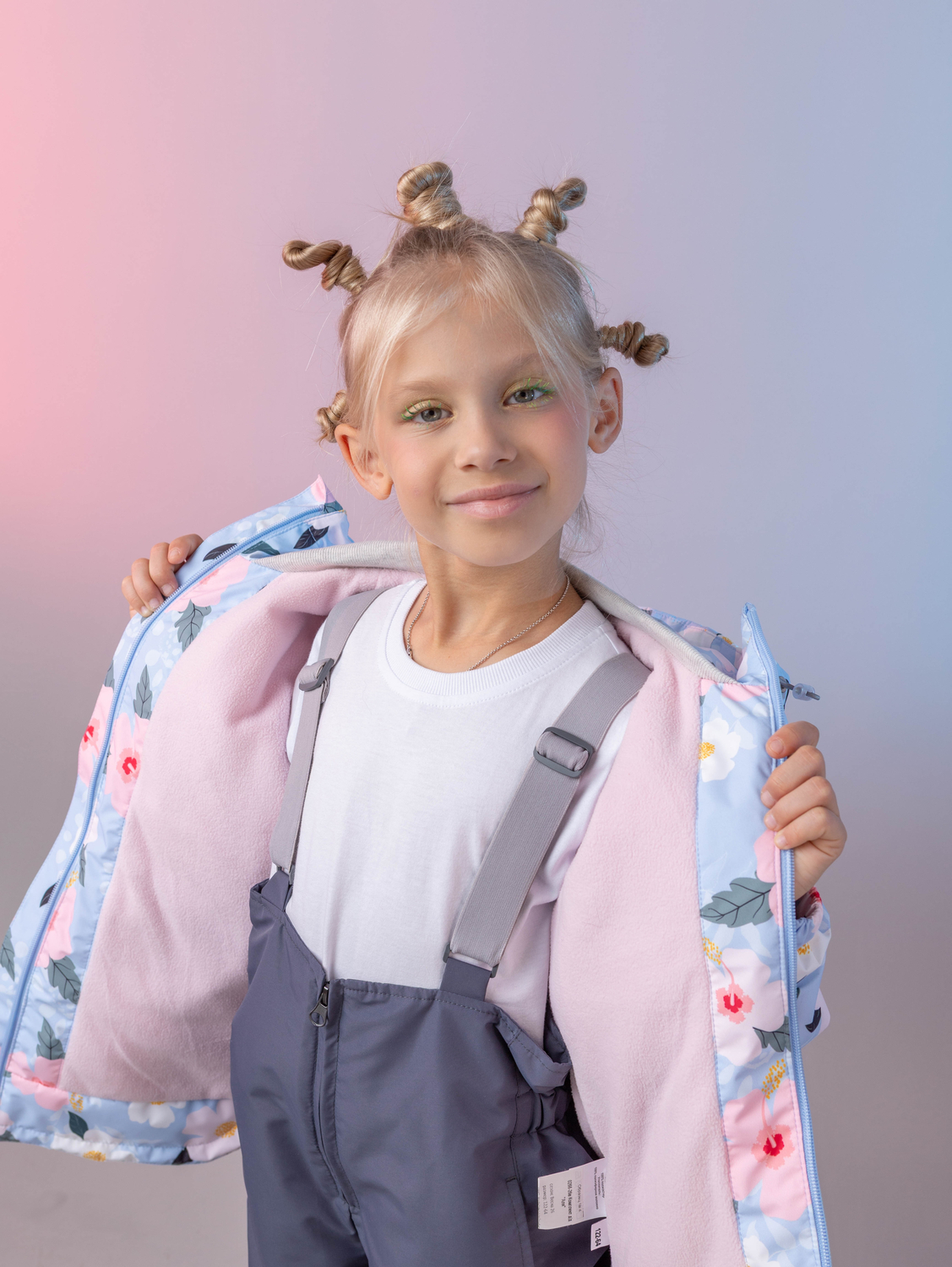 Демисезонный комплект «Аля» куртка с брюками для девочки фото