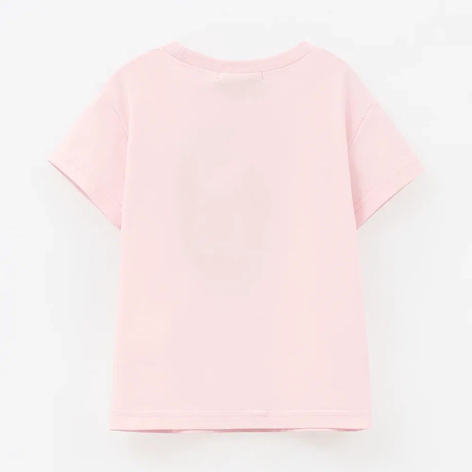 Пудрово-розовая футболка для девочки купить