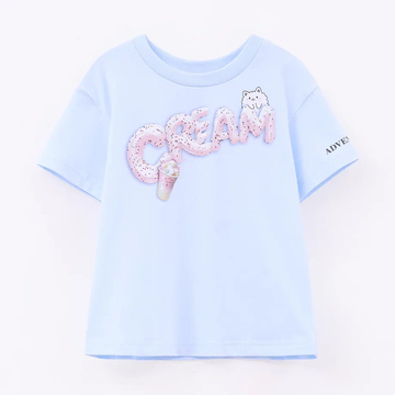 Голубая футболка для девочки купить в Иваново