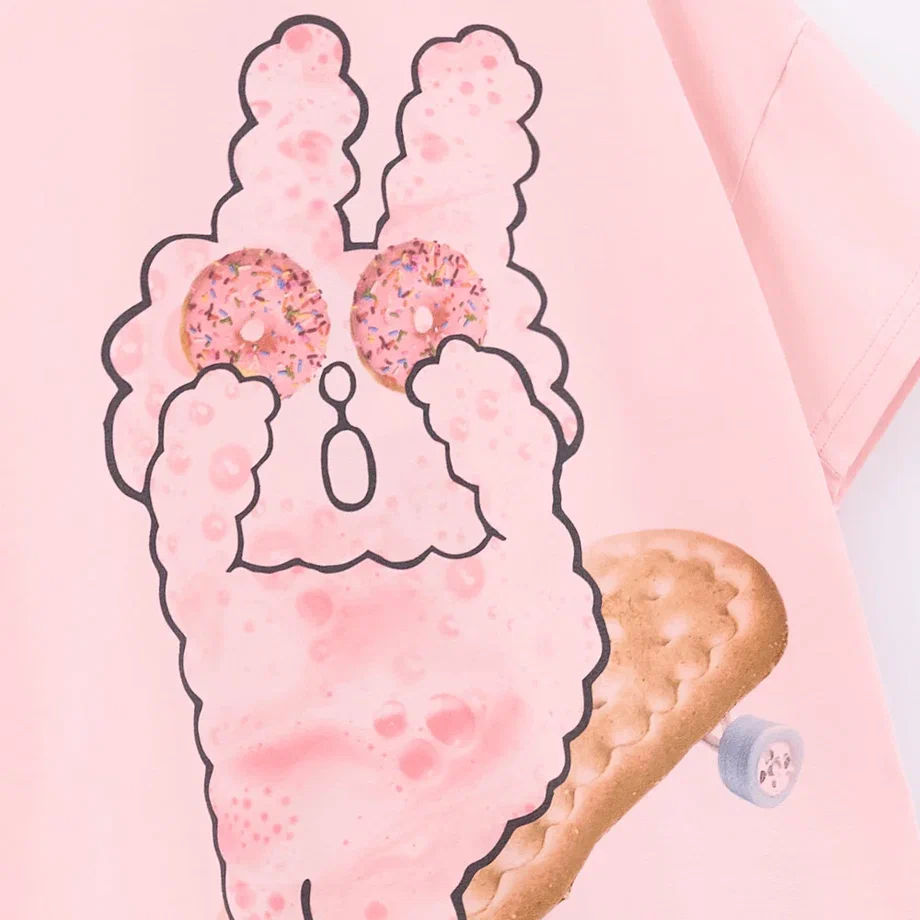 Розовая футболка для девочки фото