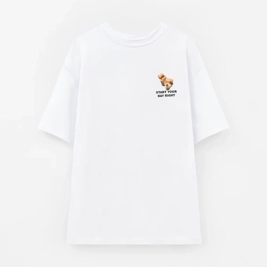 Белая футболка для девочки