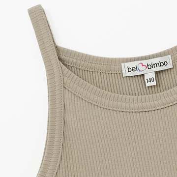 Оливковый укороченный топ на бретелях для девочки купить в Иваново