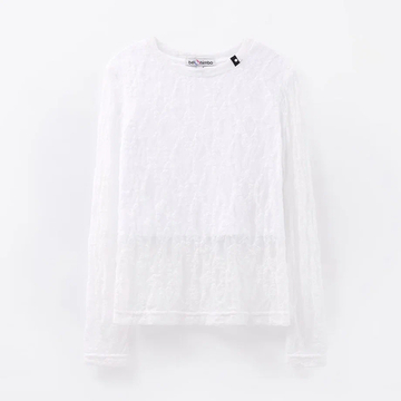 Кружевная футболка с длинным рукавом для девочки купить в Иваново