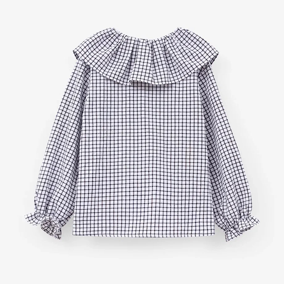 Блузка в клетку для девочки купить