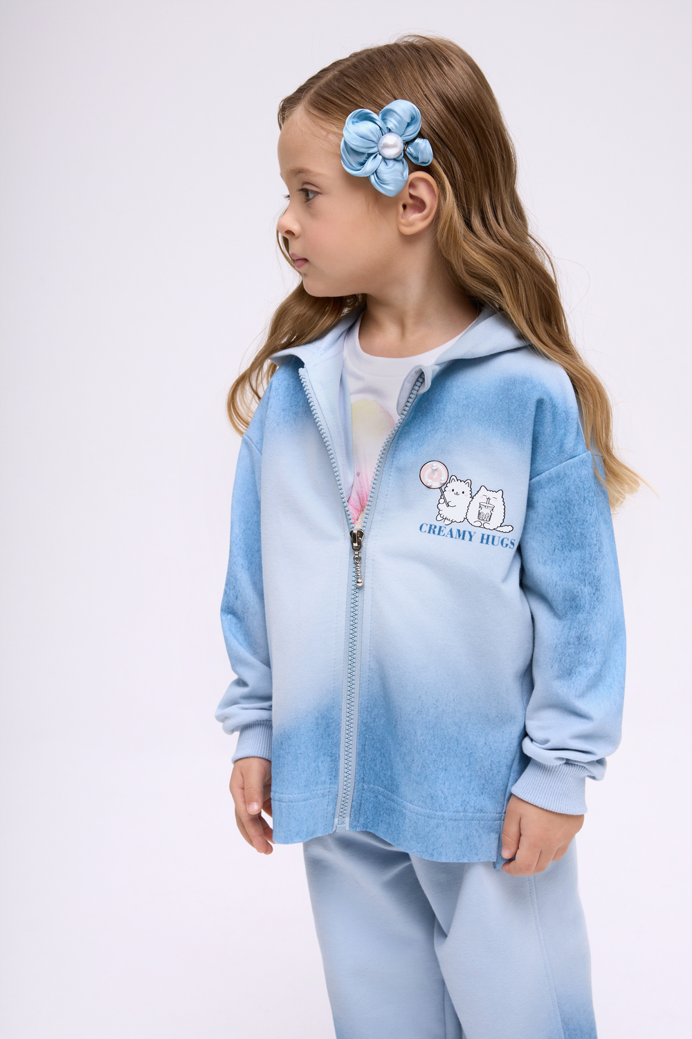 Уютная толстовка на молнии для девочки куить в Иваново