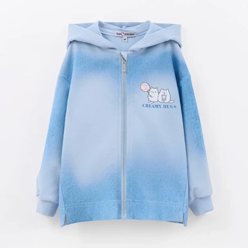 Уютная толстовка на молнии для девочки купить в Иваново