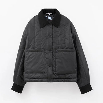 Чёрная стёганая куртка для девочки купить в Иваново