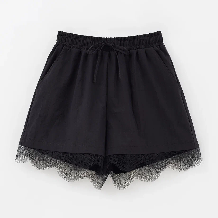 Черные шорты-боксёры для девочки