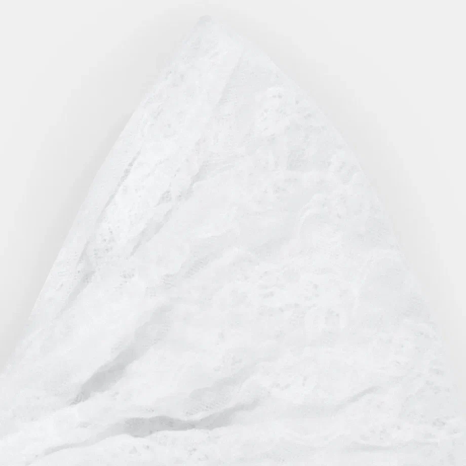 Белая ажурная косынка для девочки купить