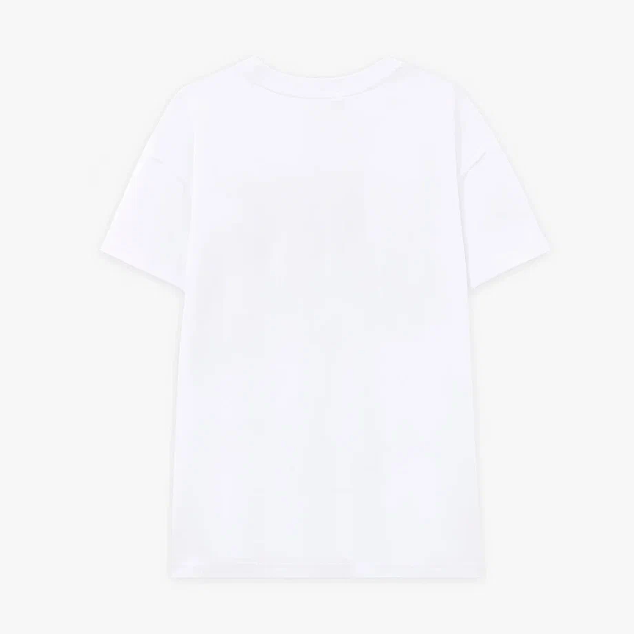 Белая дизайнерская футболка для мальчика купить