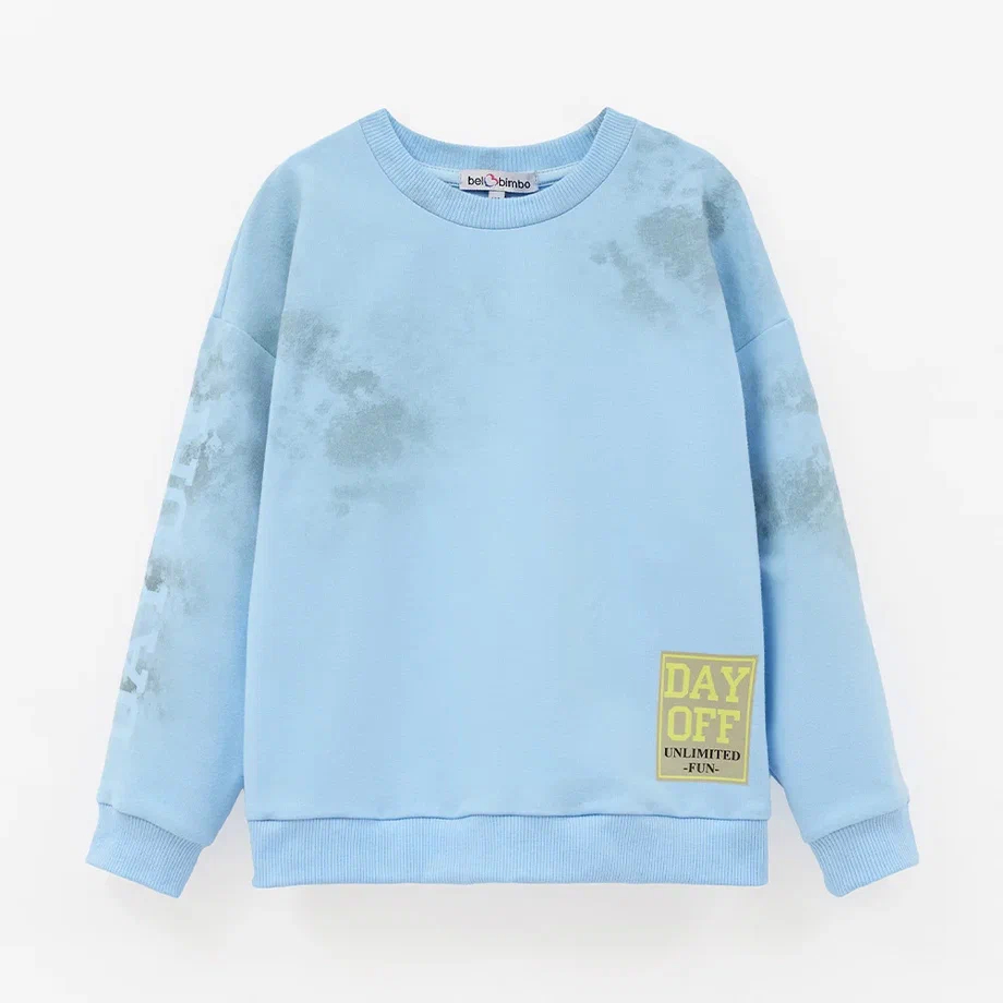 Свитшот с браш-эффектом для мальчика