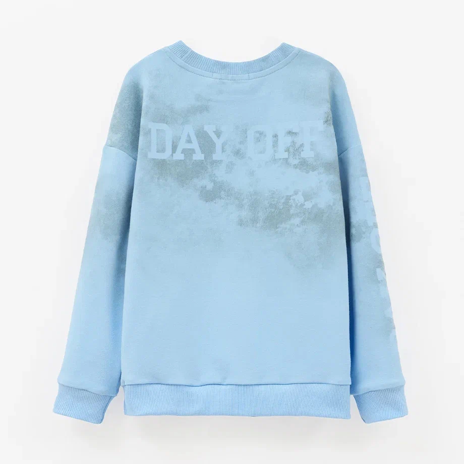 Свитшот с браш-эффектом для мальчика купить