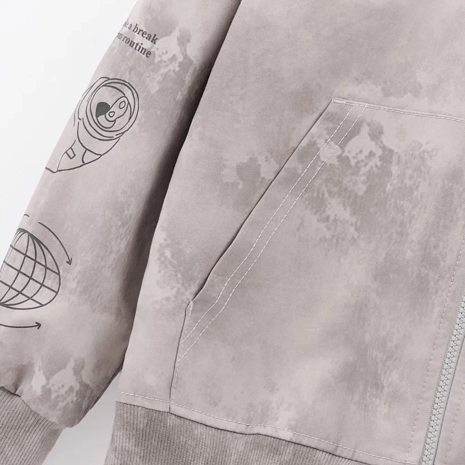 Толстовка на молнии из футера для мальчика фото