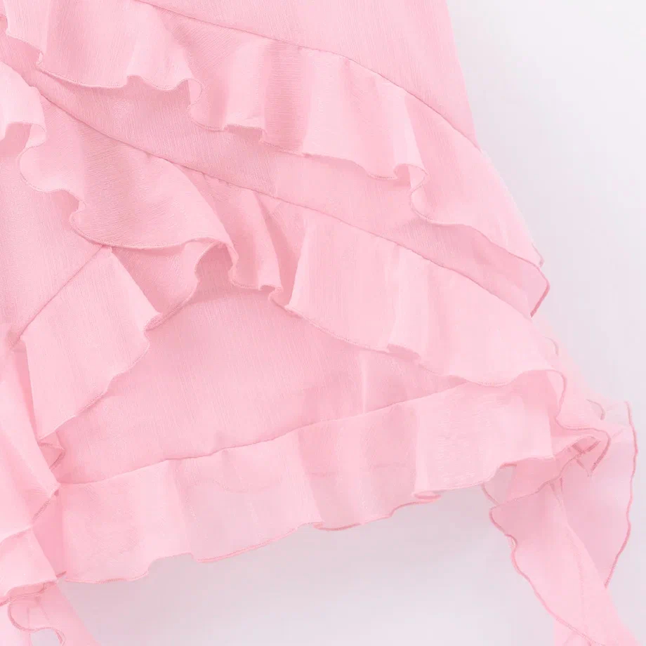 Розовая блузка в стиле бохо для девочки фото