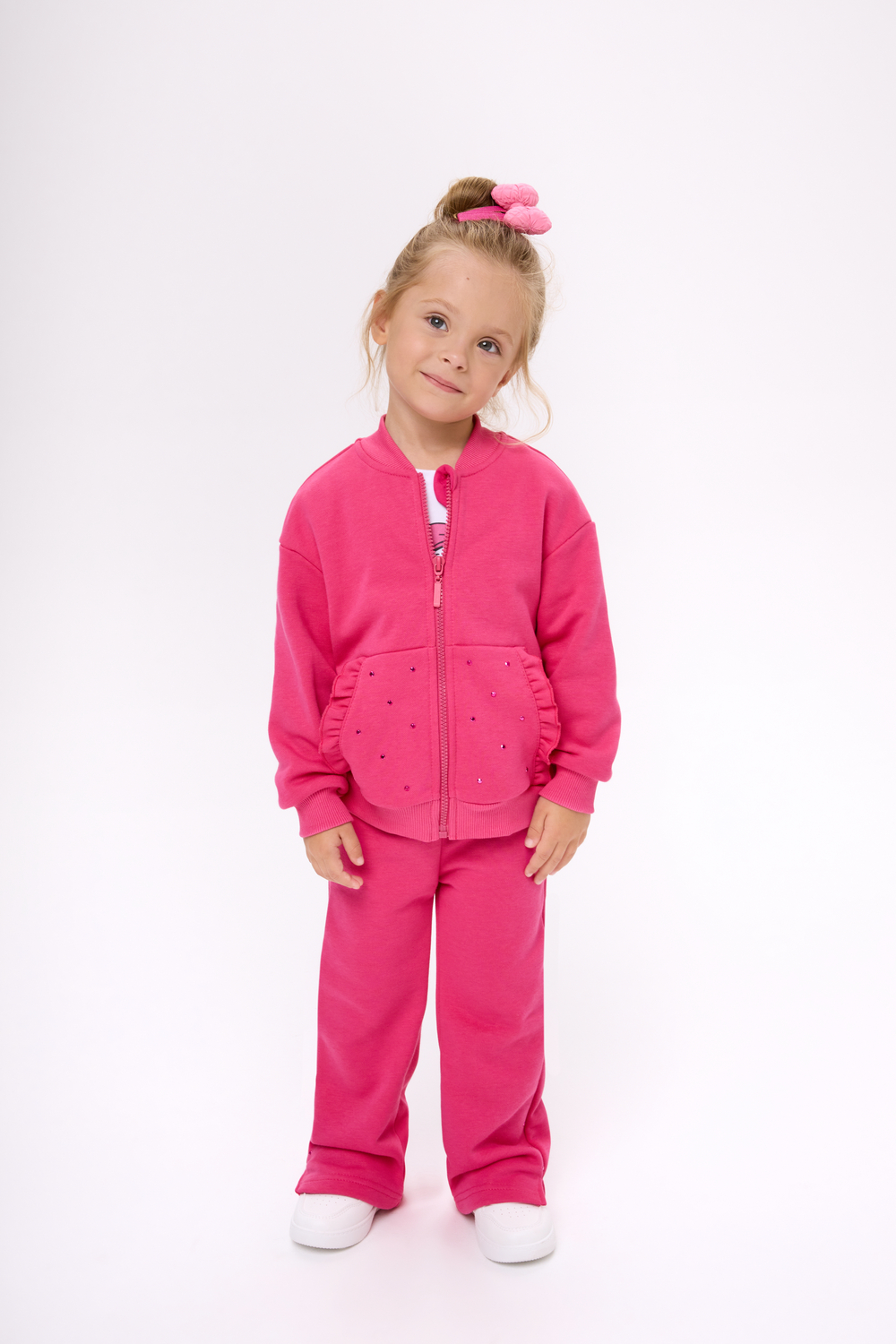 Брюки оттенка фуксия для девочки куить в Иваново