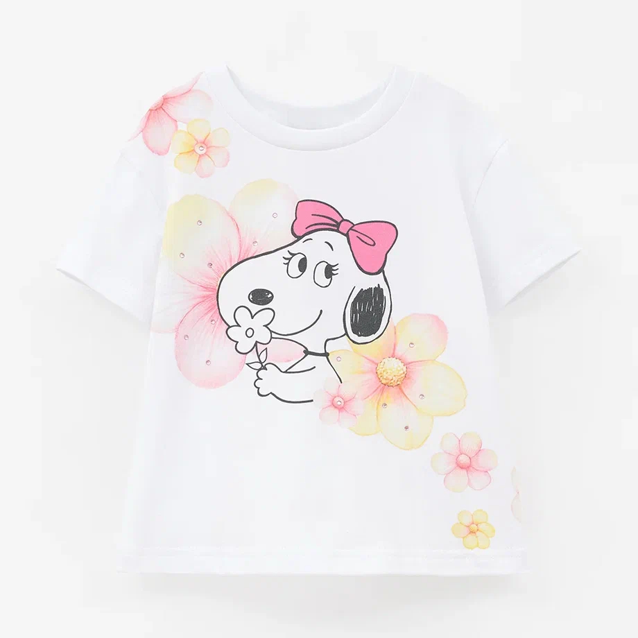 Белая футболка для девочки