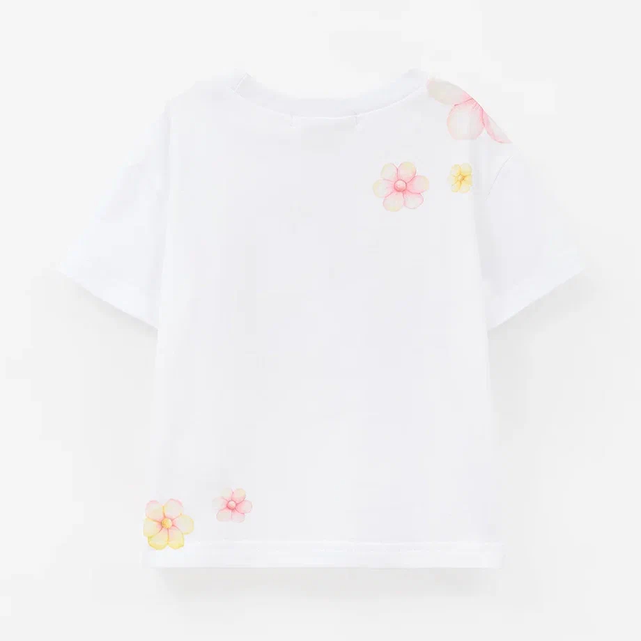 Белая футболка для девочки купить