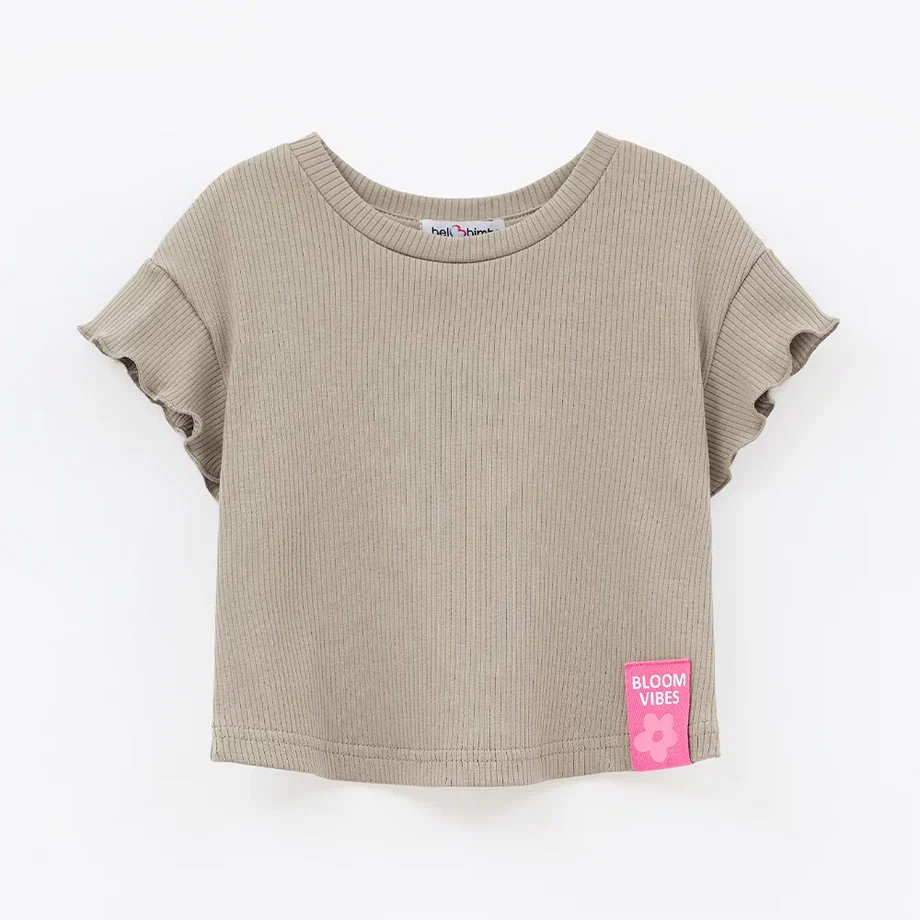 Оливковый топ для девочки