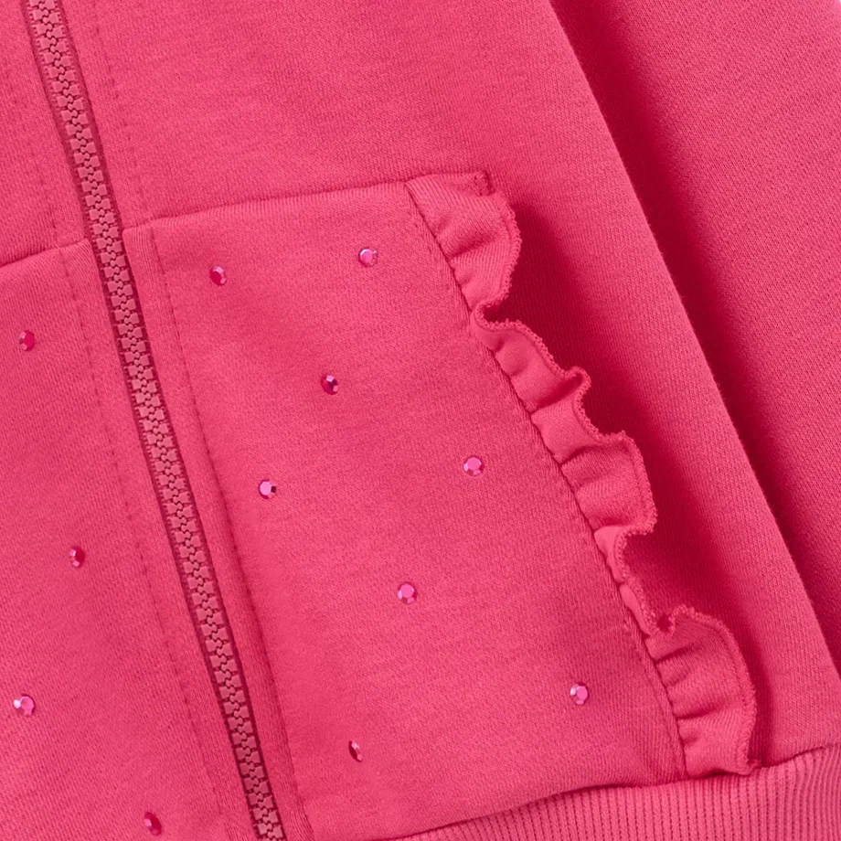 Жакет в оттенке фуксия для девочки фото