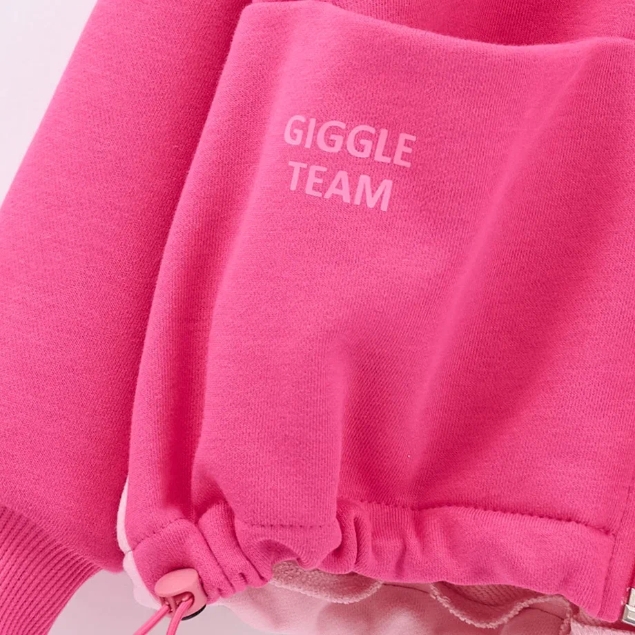 Толстовка на молнии в оттенке фуксия для девочки фото