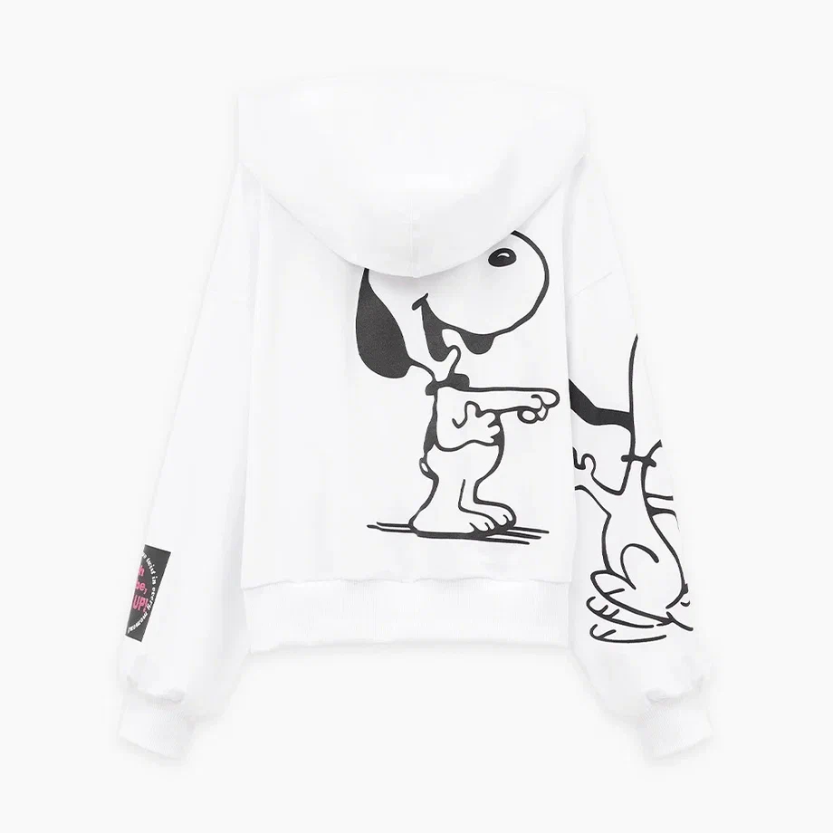 Белая толстовка на молнии для девочки купить