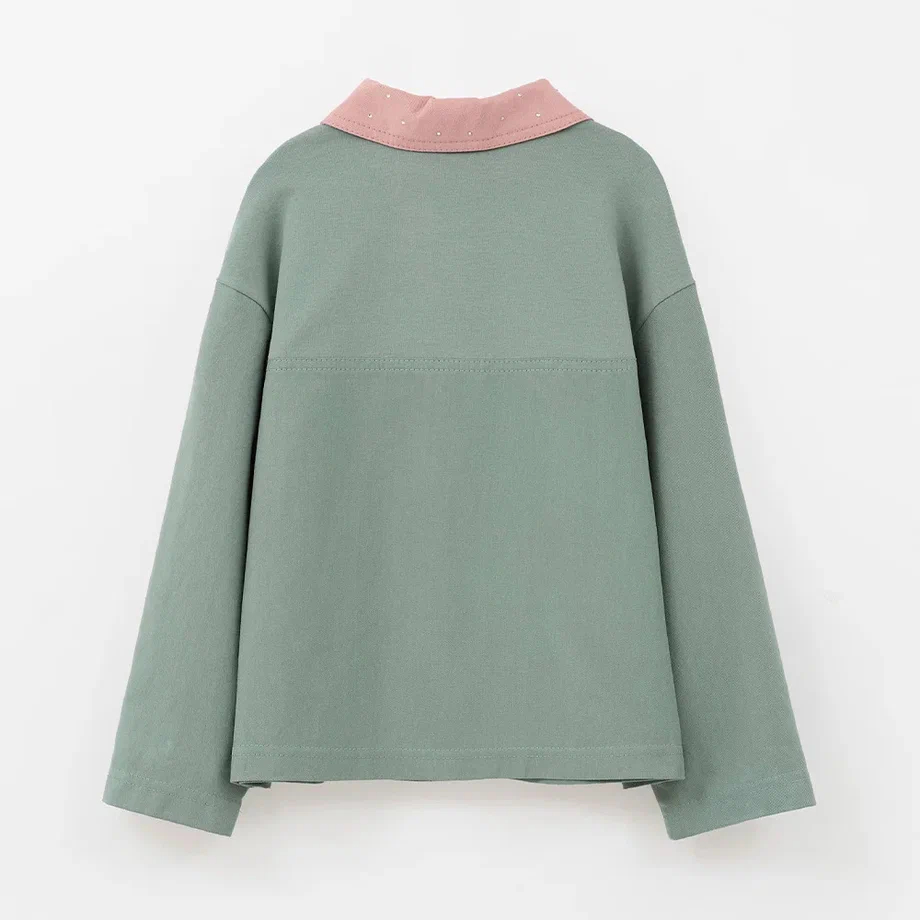 Мятный жакет для девочки купить