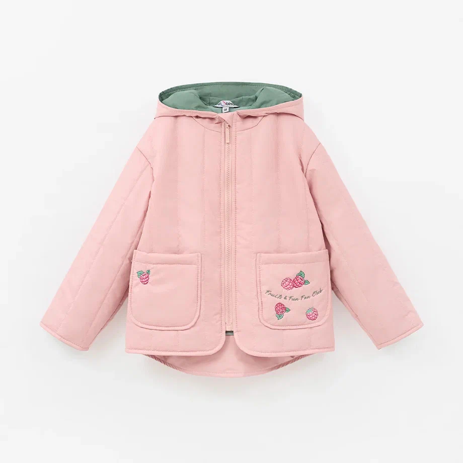Весенняя розовая куртка для девочки