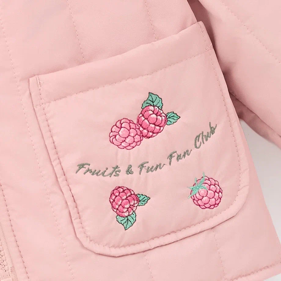 Весенняя розовая куртка для девочки фото