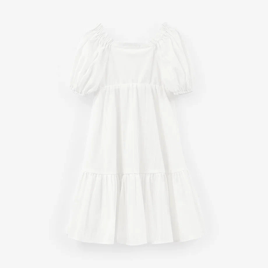 Молочное платье для девочки купить