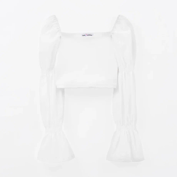 Укороченная молочная блузка для девочки купить в Иваново