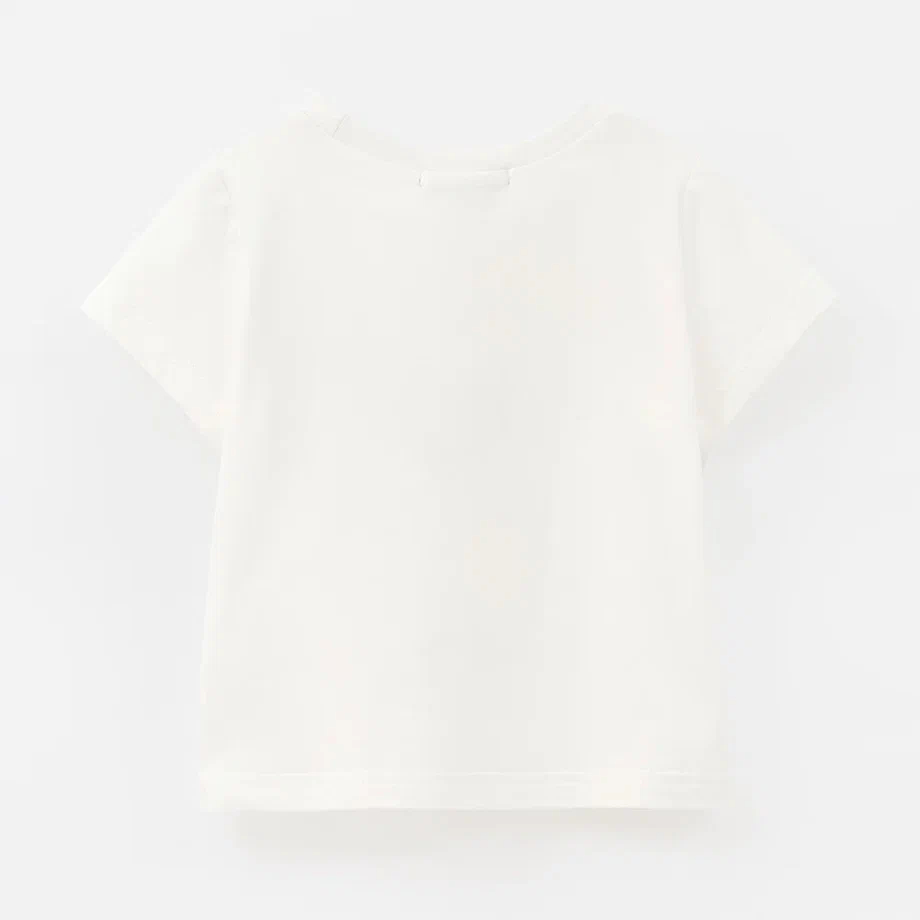 Молочная футболка для девочки купить