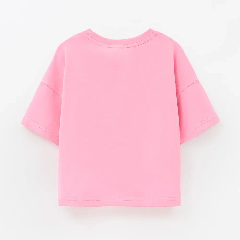 Розовый укороченный топ для девочки купить