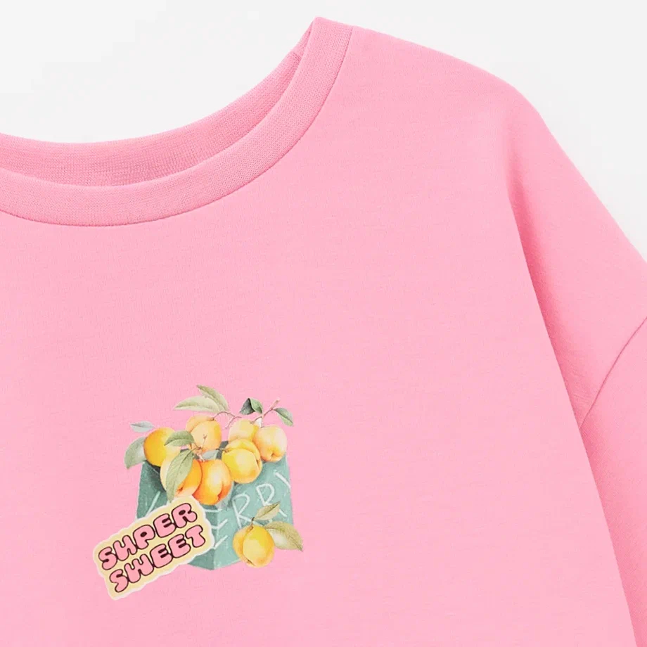 Розовый укороченный топ для девочки фото