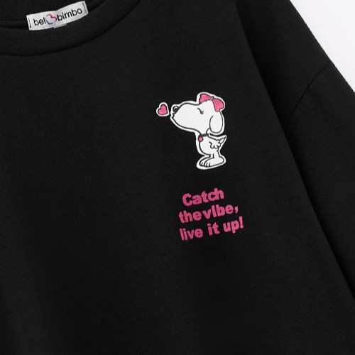 Чёрная укороченная футболка для девочки фото